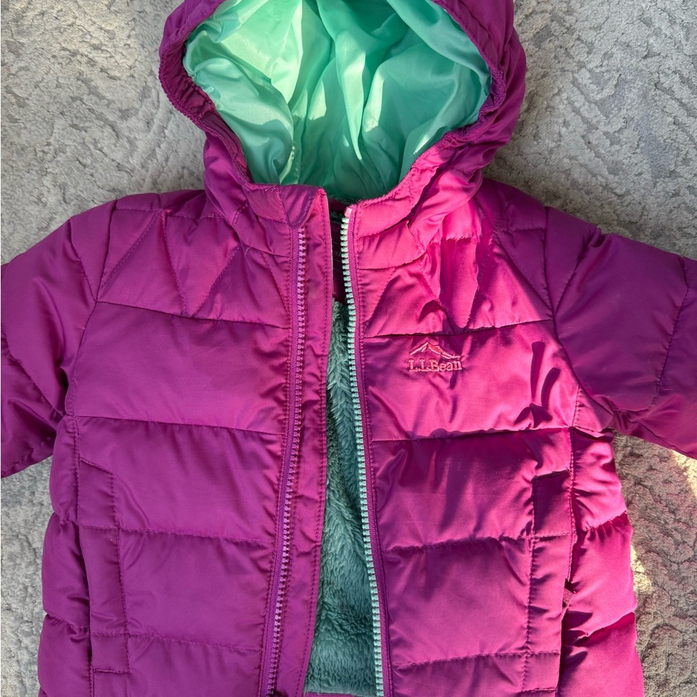 L.L. Bean Kids' Magenta Puffer Jacket
